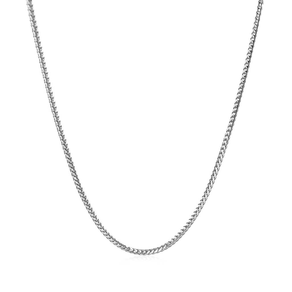 14k White Gold Franco Chain (1.20 mm) — view 4
