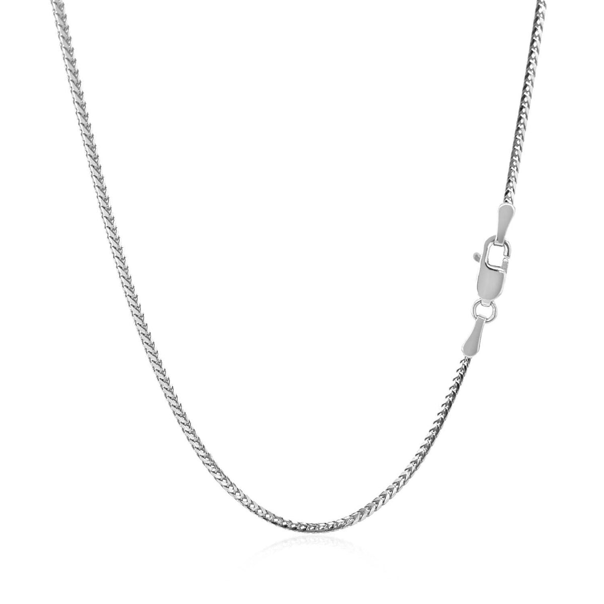 14k White Gold Franco Chain (1.20 mm) — view 5