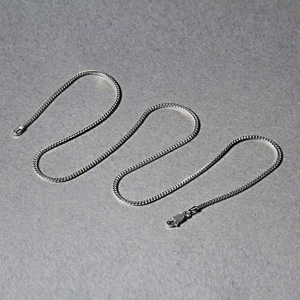 14k White Gold Franco Chain (1.20 mm) — view 8