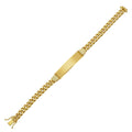14K Yellow Gold Lite Cuban ID Bracelet (7.20 mm)