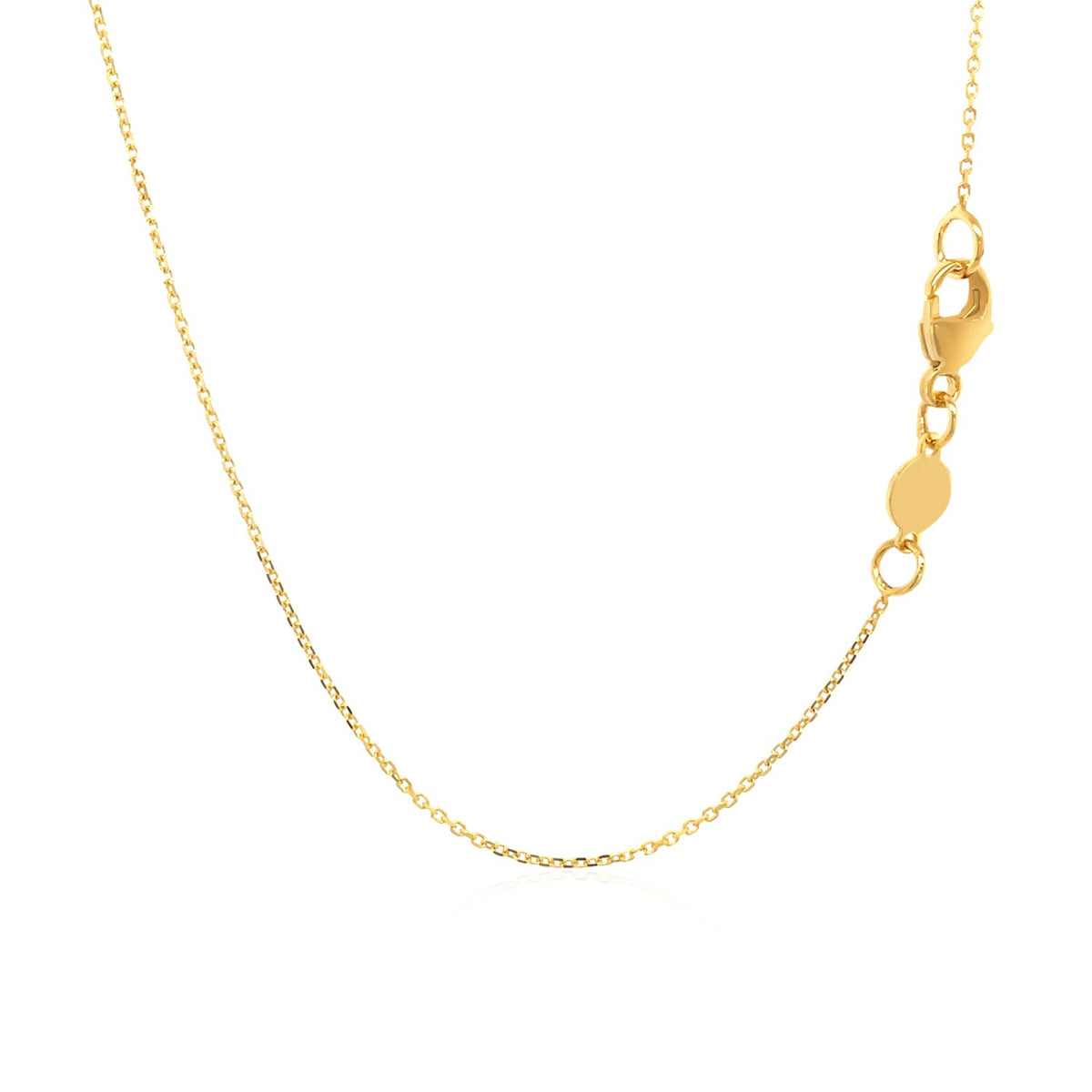14k Yellow Gold Script LOVE Necklace — view 3
