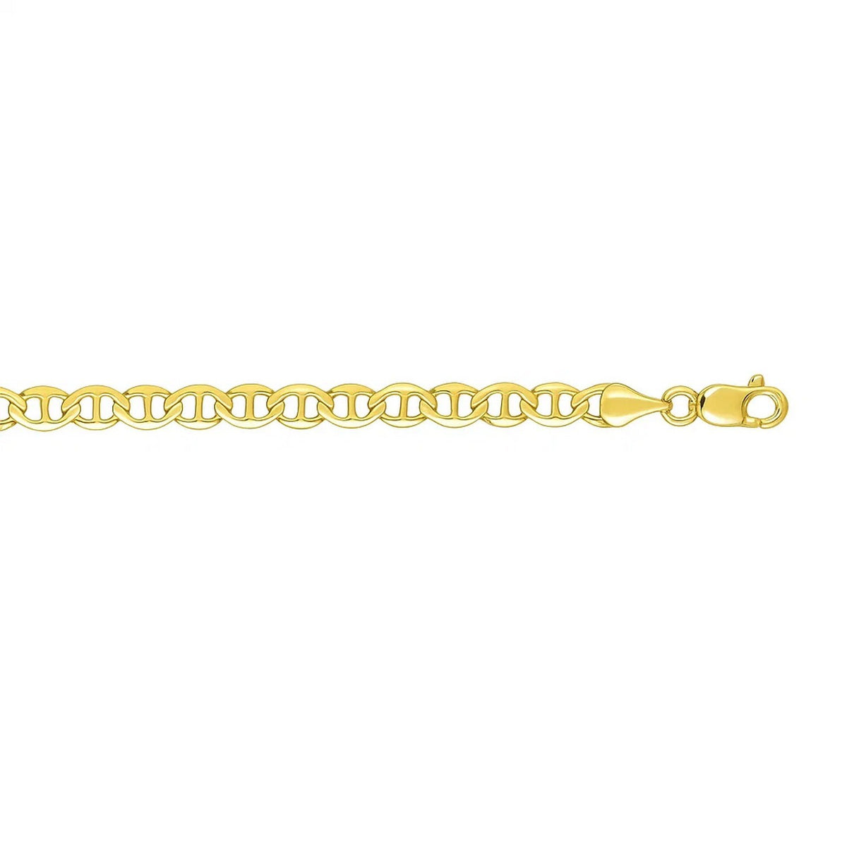 10k Yellow Gold Mariner Link Bracelet (4.50 mm) — view 2