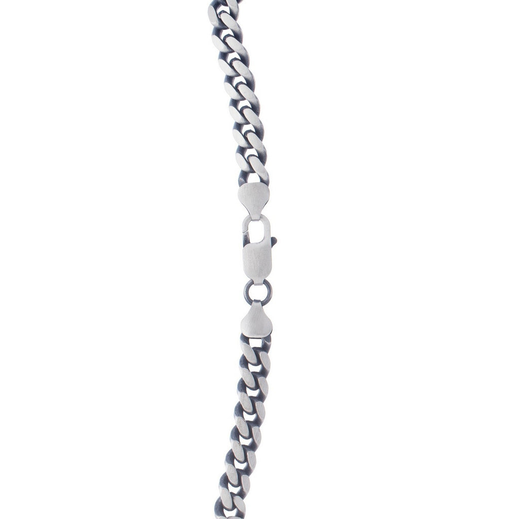 Sterling Silver Gunmetal Finish Miami Cuban Link Chain (7.00 mm) — view 3