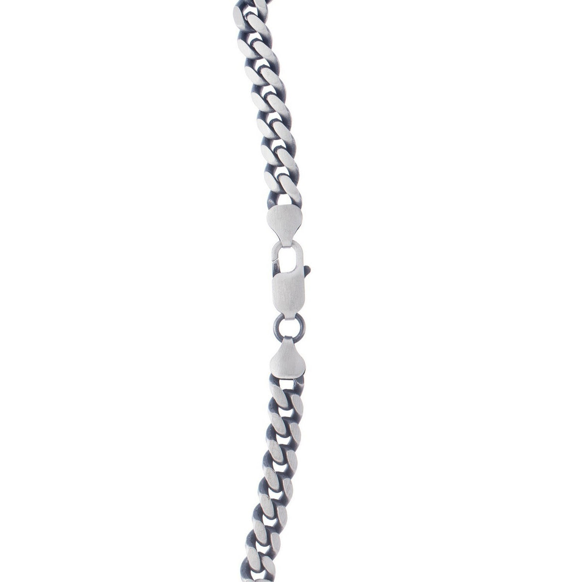 Sterling Silver Gunmetal Finish Miami Cuban Link Chain (7.00 mm) — view 3