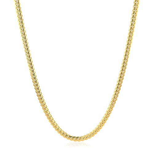 10k Yellow Gold Classic Solid Miami Cuban Chain (2.60 mm) — view 2