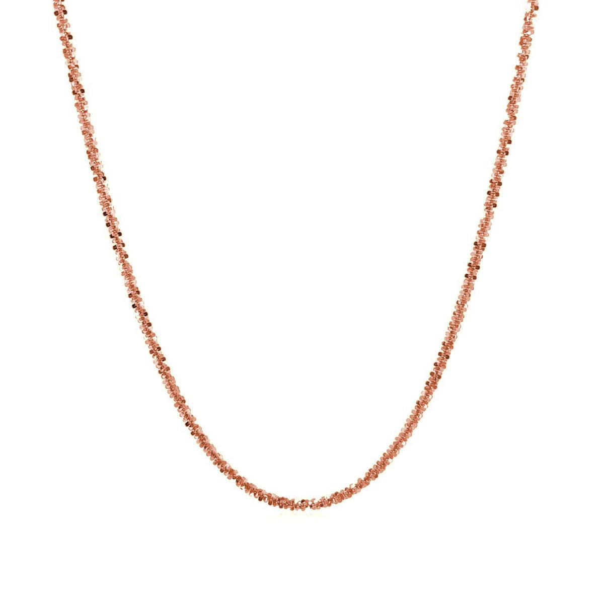 1.50 mm 14K Rose Gold Sparkle Chain — view 2