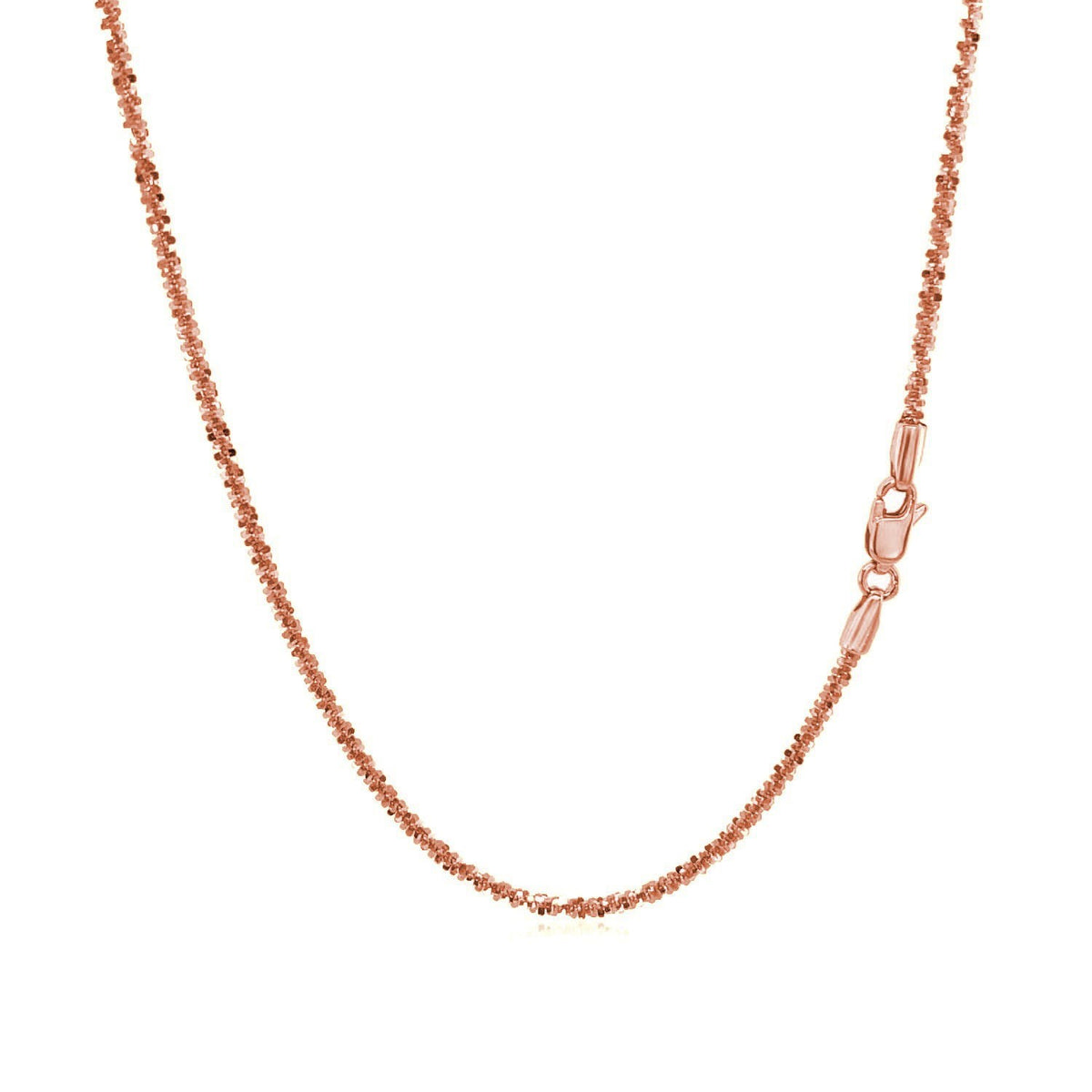1.50 mm 14K Rose Gold Sparkle Chain — view 3