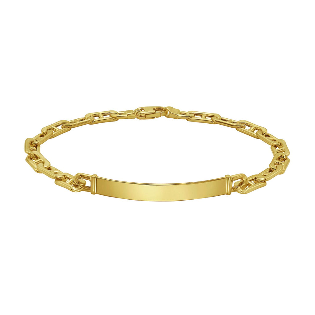 14K Yellow Gold Mariner ID Bracelet — view 2