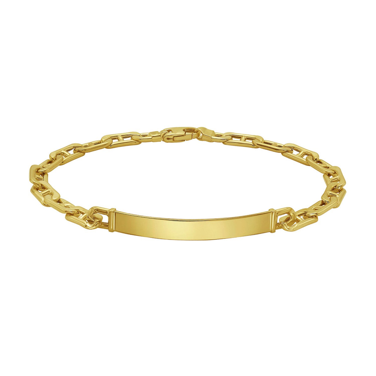 14K Yellow Gold Mariner ID Bracelet — view 2