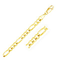 10k Yellow Gold Link Figaro Bracelet (5.30 mm)