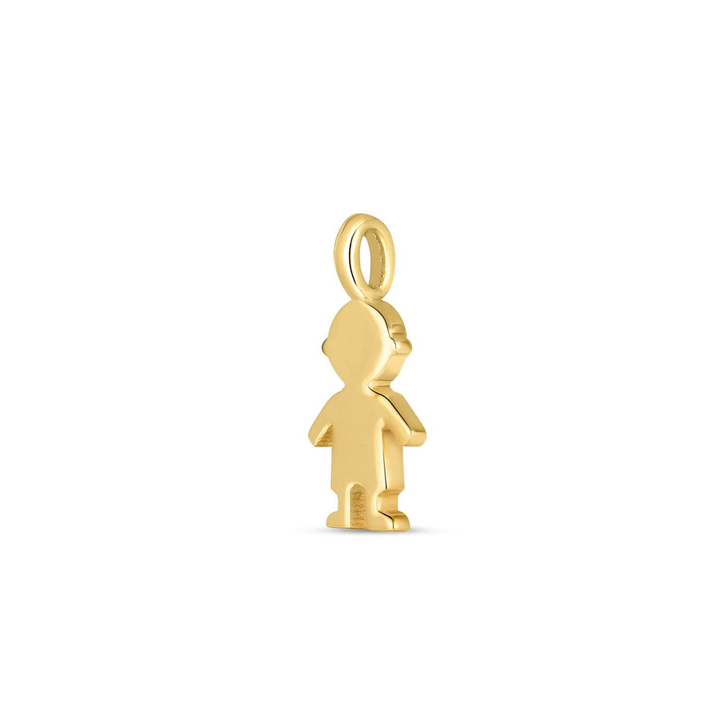 14k Yellow Gold Mini Boy Charm — view 2