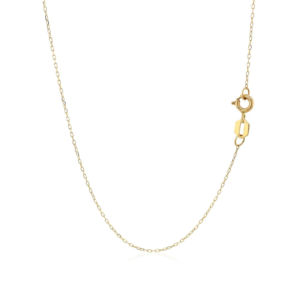 14K Yellow Gold Hand of Hamsa Necklace — view 2