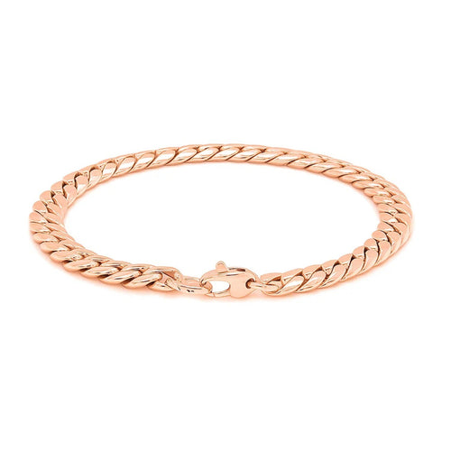 14K Rose Gold Cuban Link Bracelet (5.90 mm) — view 2